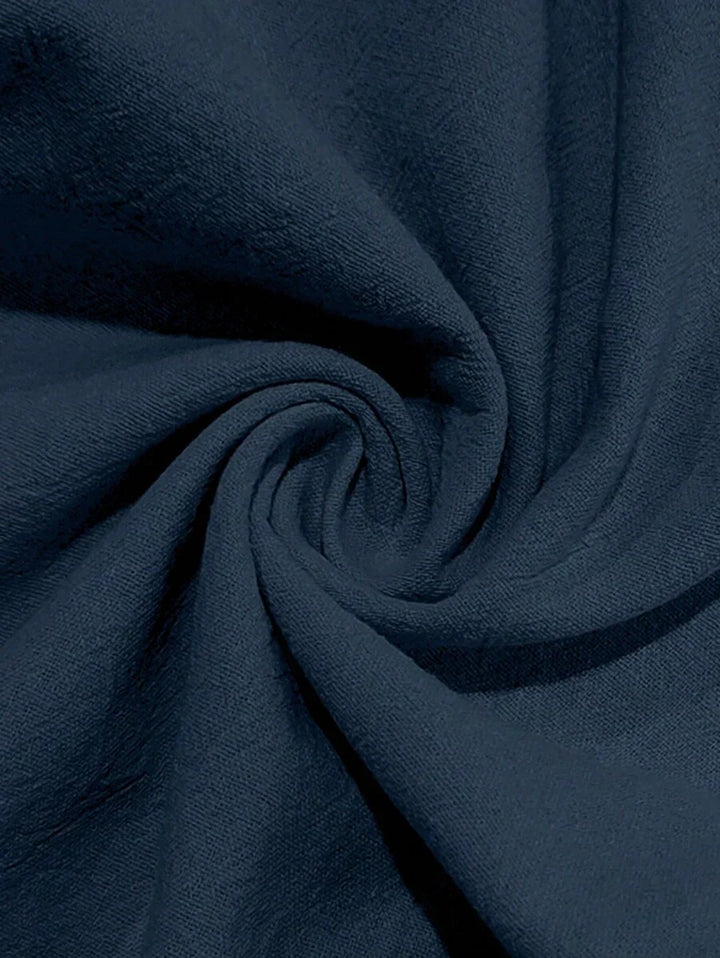 MATHIS | LEKKIE SPODNIE Z LNU Z SZNURKIEM