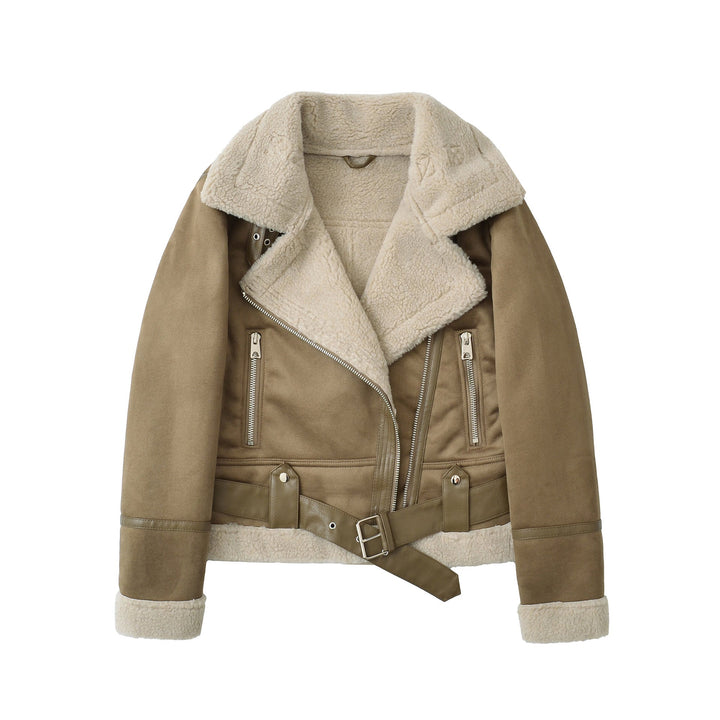 Flora | Kurtka z zamszu, aksamitu i owczej wełny