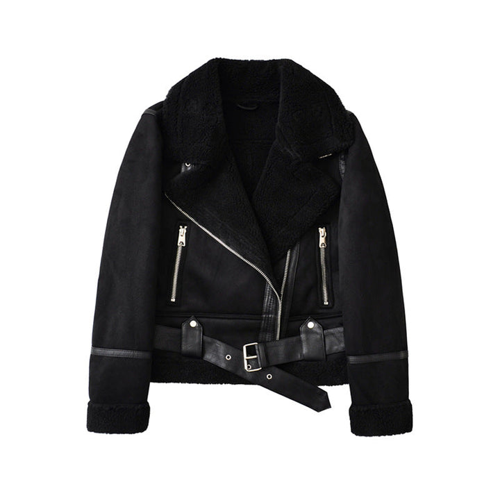 Flora | Kurtka z zamszu, aksamitu i owczej wełny